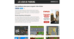 Desktop Screenshot of lesjeuxdeparking.com