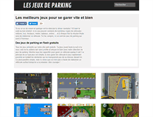 Tablet Screenshot of lesjeuxdeparking.com